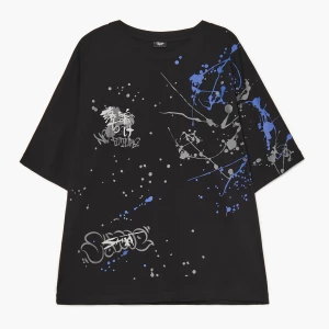 Obrázek produktu Cropp - Černé tričko s potiskem - černý