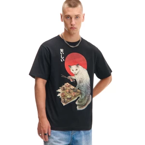Obrázek produktu Cropp - Černé tričko s potiskem - černý