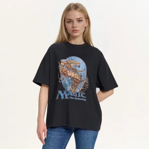 Obrázek produktu Cropp - Černé tričko s potiskem Magic: The Gathering - černý
