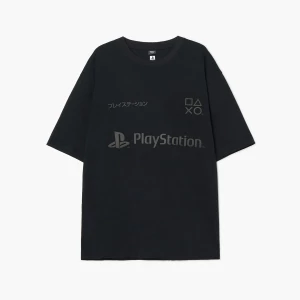 Obrázek produktu Cropp - Černé tričko s potiskem Playstation - černý