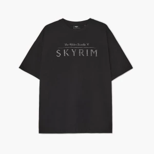 Obrázek produktu Cropp - Černé tričko s potiskem Skyrim - černý