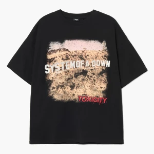 Obrázek produktu Cropp - Černé tričko s potiskem System of a Down - černý