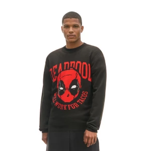 Obrázek produktu Cropp - Černý svetr s potiskem Deadpool - černý