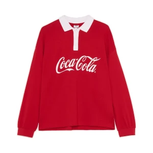Obrázek produktu Cropp - Halenka s límečkem Coca-Cola - červená
