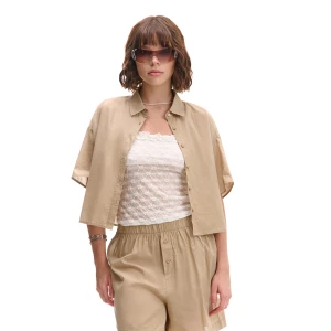 Obrázek produktu Cropp - Jednobarevná košile oversize - béžová