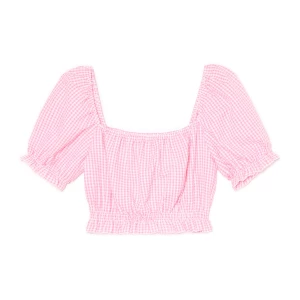 Obrázek produktu Cropp - Kostkovaný crop top - pastelově růžová