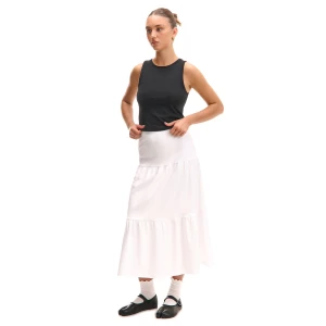 Obrázek produktu Cropp - Midi sukně s volány - bílá