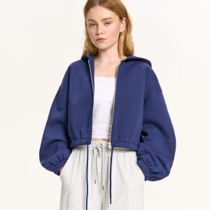 Obrázek produktu Cropp - Mikina na zip s kapucí - tmavomodrá