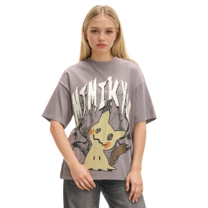 Obrázek produktu Cropp - Oversize tričko Pokémon - světle šedá