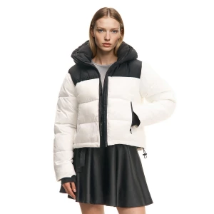 Obrázek produktu Cropp - Prošívaná bunda puffer s kapucí - bílá