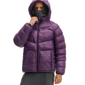 Obrázek produktu Cropp - Prošívaná bunda puffer s kapucí - tmavě fialová