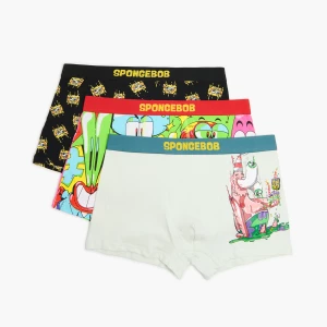 Obrázek produktu Cropp - Sada 3 boxerek SpongeBob SquarePants - černý