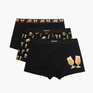 Obrázek produktu Cropp - Sada 3 kusů boxerek s potiskem - černý