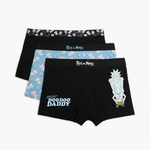 Obrázek produktu Cropp - Sada 3 kusů boxerek s potiskem Rick and Morty - černý