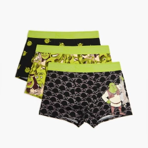 Obrázek produktu Cropp - Sada 3 kusů boxerek s potiskem Shrek - žlutozelená
