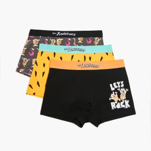 Obrázek produktu Cropp - Sada 3 kusů boxerek s potiskem The Flintstones - oranžová