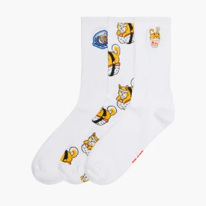 Obrázek produktu Cropp - Sada 3 párů ponožek - bílá