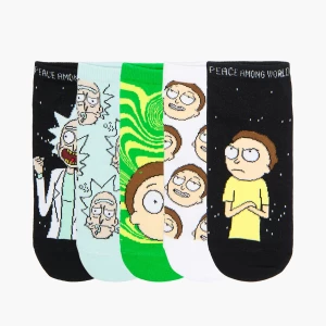 Obrázek produktu Cropp - Sada 5 párů ponožek s potiskem Rick and Morty - žlutozelená