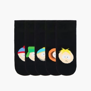 Obrázek produktu Cropp - Sada 5 párů ponožek s potiskem South Park - černý