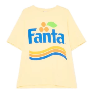 Obrázek produktu Cropp - Tričko oversize s potiskem Fanta - béžová