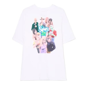 Obrázek produktu Cropp - Tričko oversize s potiskem The Sims - bílá