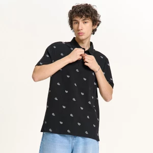 Obrázek produktu Cropp - Tričko polo s potiskem - černý