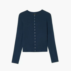 Obrázek produktu Cropp - Tričko s dlouhými rukávy - tmavomodrá