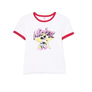 Obrázek produktu Cropp - Tričko s potiskem Mickey Mouse - bílá