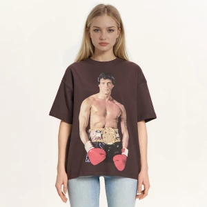 Obrázek produktu Cropp - Tričko s potiskem Rocky Balboa - tmavě šedá