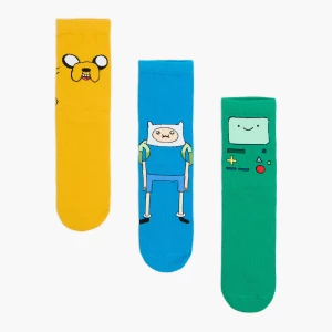 Obrázek produktu Cropp - Trojbalení ponožek s potiskem Adventure Time - vícebarevná