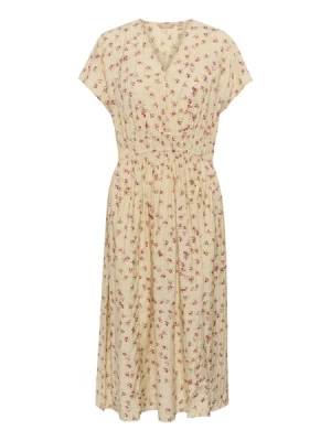 Obrázek produktu CULTURE Šaty 'CUPuglia Gally'  khaki / oranžová / růžová / barva bílé vlny