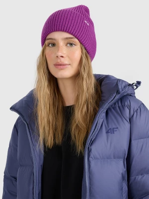 Obrázek produktu Dámská beanie čepice - fialová 4F
