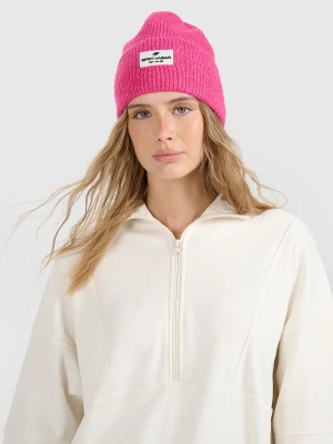 Obrázek produktu Dámská beanie čepice - růžová 4F