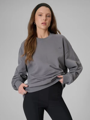 Obrázek produktu Dámská tepláková mikina loose bez kapuce - šedá 4F šedý