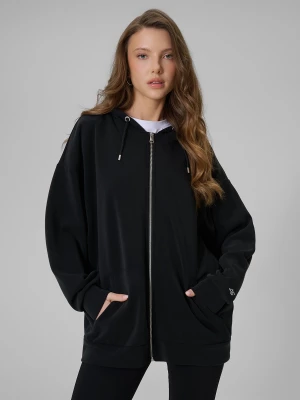 Obrázek produktu Dámská tepláková mikina oversize s modalem - černá 4F