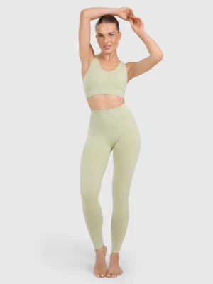 Obrázek produktu Dámské bezešvé legíny na jógu a pilates - zelené 4F