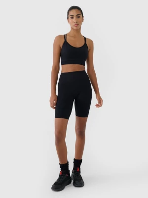 Obrázek produktu Dámské bezešvé sportovní legíny - černé 4F
