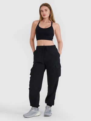 Obrázek produktu Dámské casual cargo kalhoty - černé 4F