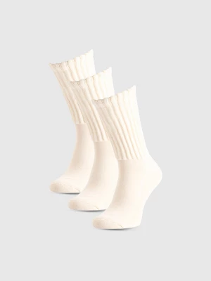 Obrázek produktu Dámské casual ponožky nad kotník (3-pack) - béžové 4F