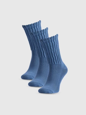 Obrázek produktu Dámské casual ponožky nad kotník (3-pack) - tmavě modré 4F