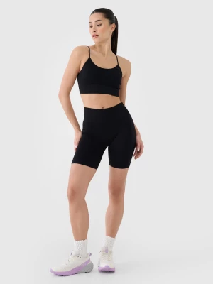 Obrázek produktu Dámské krátké sportovní bezešvé legíny - černé 4F