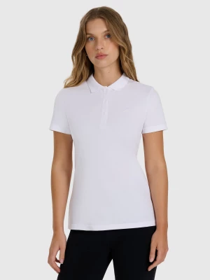 Obrázek produktu Dámské polo tričko slim - bílé 4F