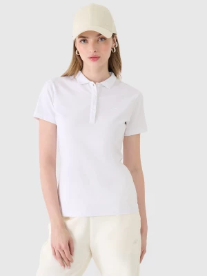 Obrázek produktu Dámské polo tričko slim - bílé 4F