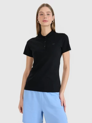 Obrázek produktu Dámské polo tričko slim - černé 4F