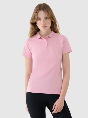 Obrázek produktu Dámské polo tričko slim - růžové 4F