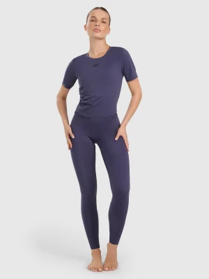 Obrázek produktu Dámské rychleschnoucí legíny na jógu a pilates - tmavě modré 4F