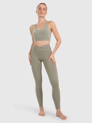 Obrázek produktu Dámské rychleschnoucí legíny na jógu a pilates - zelené 4F
