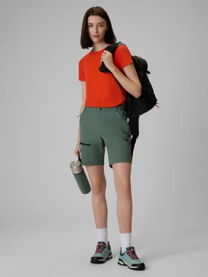 Obrázek produktu Dámské rychleschnoucí trekkingové šortky - khaki 4F