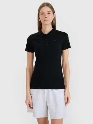 Obrázek produktu Dámské slim polo tričko - černé 4F