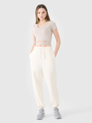 Obrázek produktu Dámské tepláky typu jogger - bílé 4F